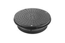 320mm Round D/Iron Inspection Cover & Frame 12.5 Ton