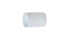 50mm Solvent Weld Straight Connector White