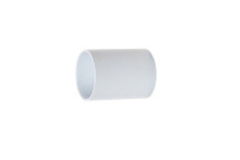 40mm Solvent Weld Straight Connector White