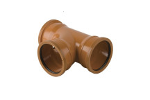 110mm X 90deg Brett Drain JUNCTION T/Socket