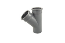 110mm D/S Grey Soil Pipe 135deg Junction (BS419G)