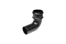 75mm X 90deg Cast Iron Downpipe Bend Painted Black