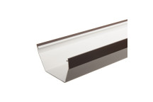 114mm x 4m Brown Square Gutter
