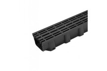 100mm x 1m Plastic Linear Bar Channel Drain