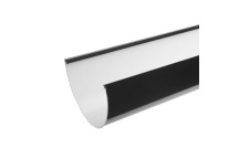 116mm x 4m Black Deep-Run Gutter