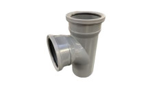 110mm D/S Grey Soil Pipe 90deg Plain Junction