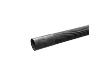 110mm X 6m Black Twinwall Duct Inc Coupler (ELECTRIC)