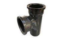 110mm D/S Black Soil Pipe 90deg Plain Junction