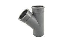 160mm D/S Grey Soil Pipe 135deg Junction