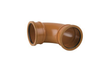 110mm X 90deg Brett Drain Bend D/Socket