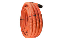 110mm X 50m Plain Orange Twinwall Duct