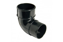 50mm Black Miniflo 90deg Downpipe Bend