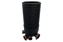 450mm x 2m Deep Entry Manhole 160mm Sockets