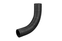 177/150mm x 90deg Black Twinwall Duct Bend P/E