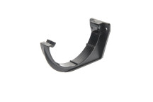 112mm Plastic Cast Iron Style H/R Fascia Bracket Black