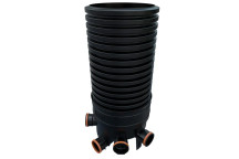 450mm x 2m Deep Entry Manhole 110mm Sockets