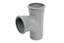 160mm D/S Grey Soil Pipe 90deg Junction