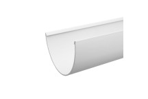 116mm x 4m White Deep-Run Gutter