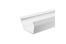 114mm x 4m White Square Gutter