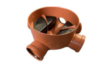 320mm Orange Level Invert Inspection Chamber Base