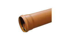 160mm X 3m Single Socket Drain Pipe (B6603)