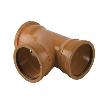 160mm x 90deg Brett Drain T Junction T/S