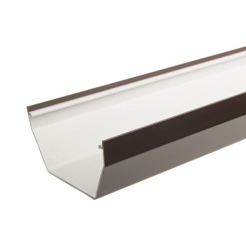 114mm x 4m Brown Square Gutter