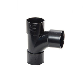 50mm 92.5deg Solvent Weld Swept Tee Black