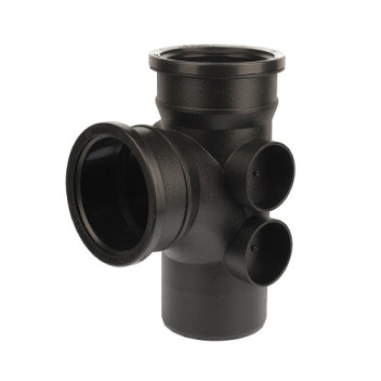 110mm Cast Iron Style Soil Pipe Bossed Branch