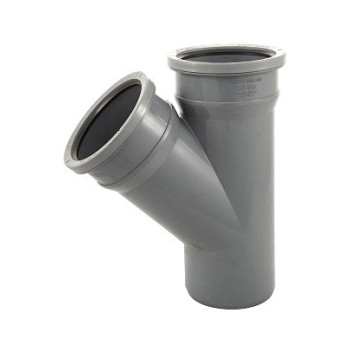 160mm D/S Grey Soil Pipe 135deg Junction