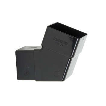 65mm Black Square Offset Bend