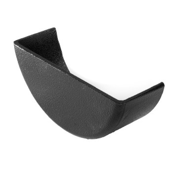 125mm Aluminium Black PPC H/R External Stop End