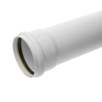 110mm x 3m S/S WHITE Soil Pipe