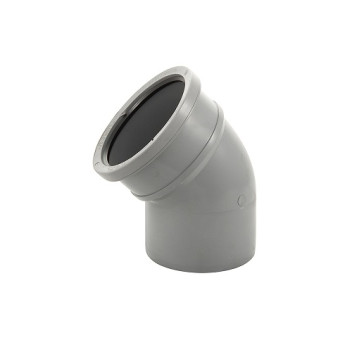 110mm S/S Grey Soil 135deg Bend