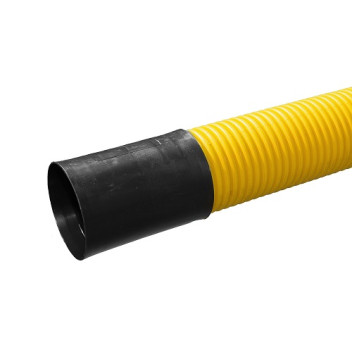 177/150mm X 6m YELLOW Twinwall DUCT Inc Coupler