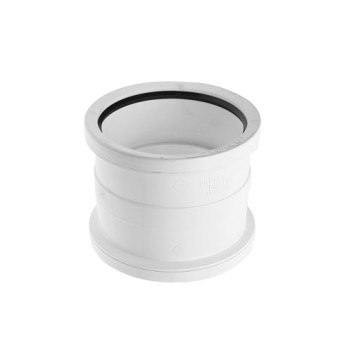 110mm D/S WHITE Soil Pipe Coupler