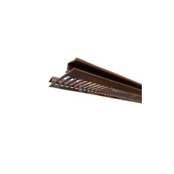 Brown Plain Soffit Vent Strip x 5m