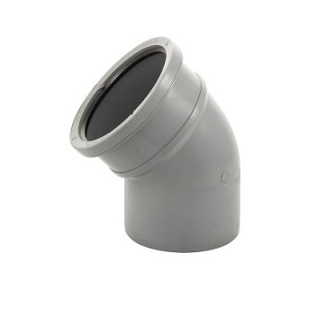 160mm S/S Grey Soil 135deg Bend