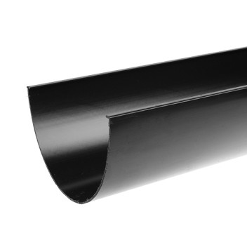 170mm x 4m Black Industrial Gutter