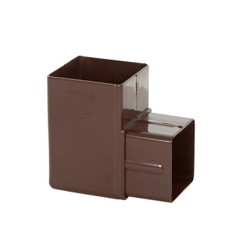 65mm x 90deg Brown Square Bend