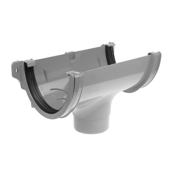 170mm Grey Industrial Running Outlet (110mm)