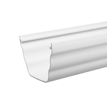 135mm x 4m White Ogee Gutter