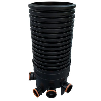 450mm x 2m Deep Entry Manhole 110mm Sockets