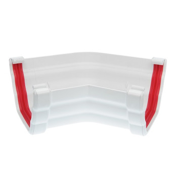 135mm x 135deg White Ogee Angle