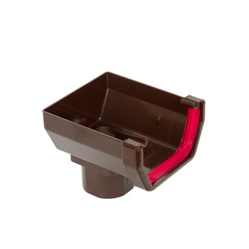114mm Brown Square Stopend Outlet