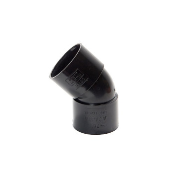50mm 135deg Solvent Weld Obtuse Bend Black