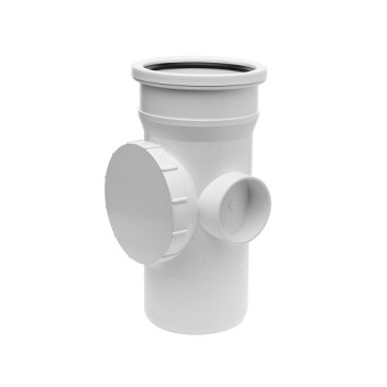 110mm S/S WHITE Soil Access Pipe
