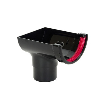 112mm Black H/R Stopend Outlet