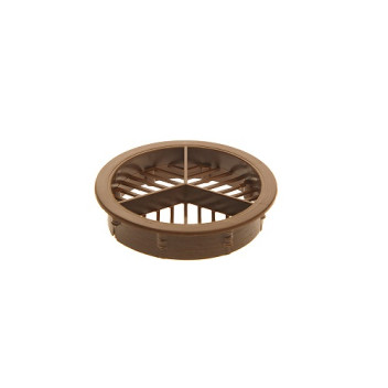 Brown Soffit Vent Disc (70mm Cutter Needed)