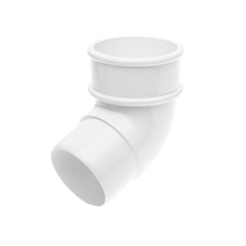 68mm White Round Offset Bend